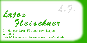 lajos fleischner business card